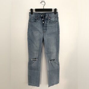 Target - Wild Fable straight cut distressed jeans. Like new, size 00